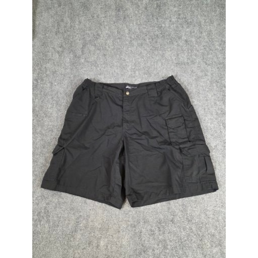 5.11 Tactical Series Mens Black Cargo Shorts Style 73287 Ripstop Size 44 Elastic